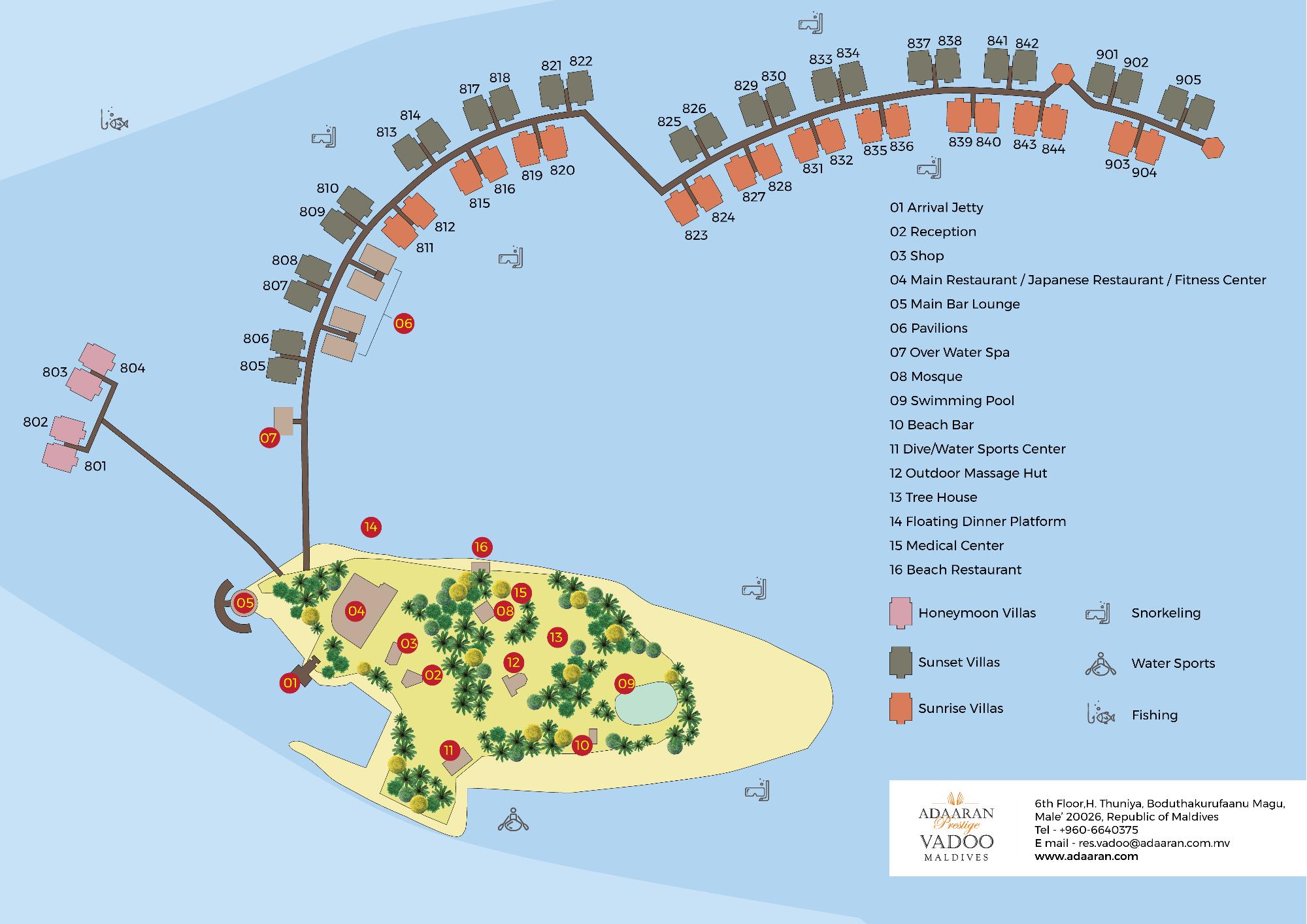 Map of Adaaran Prestige Vadoo