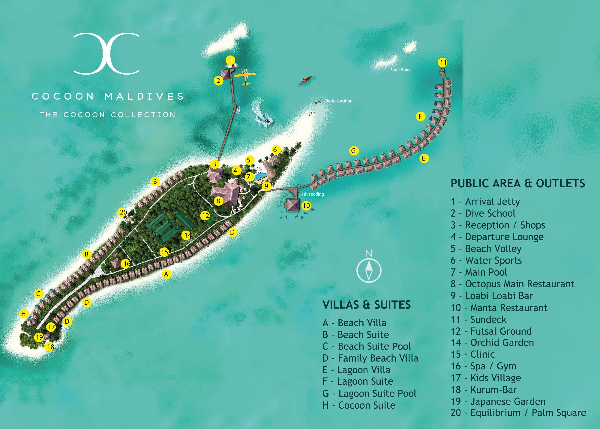 Map of Cocoon Maldives
