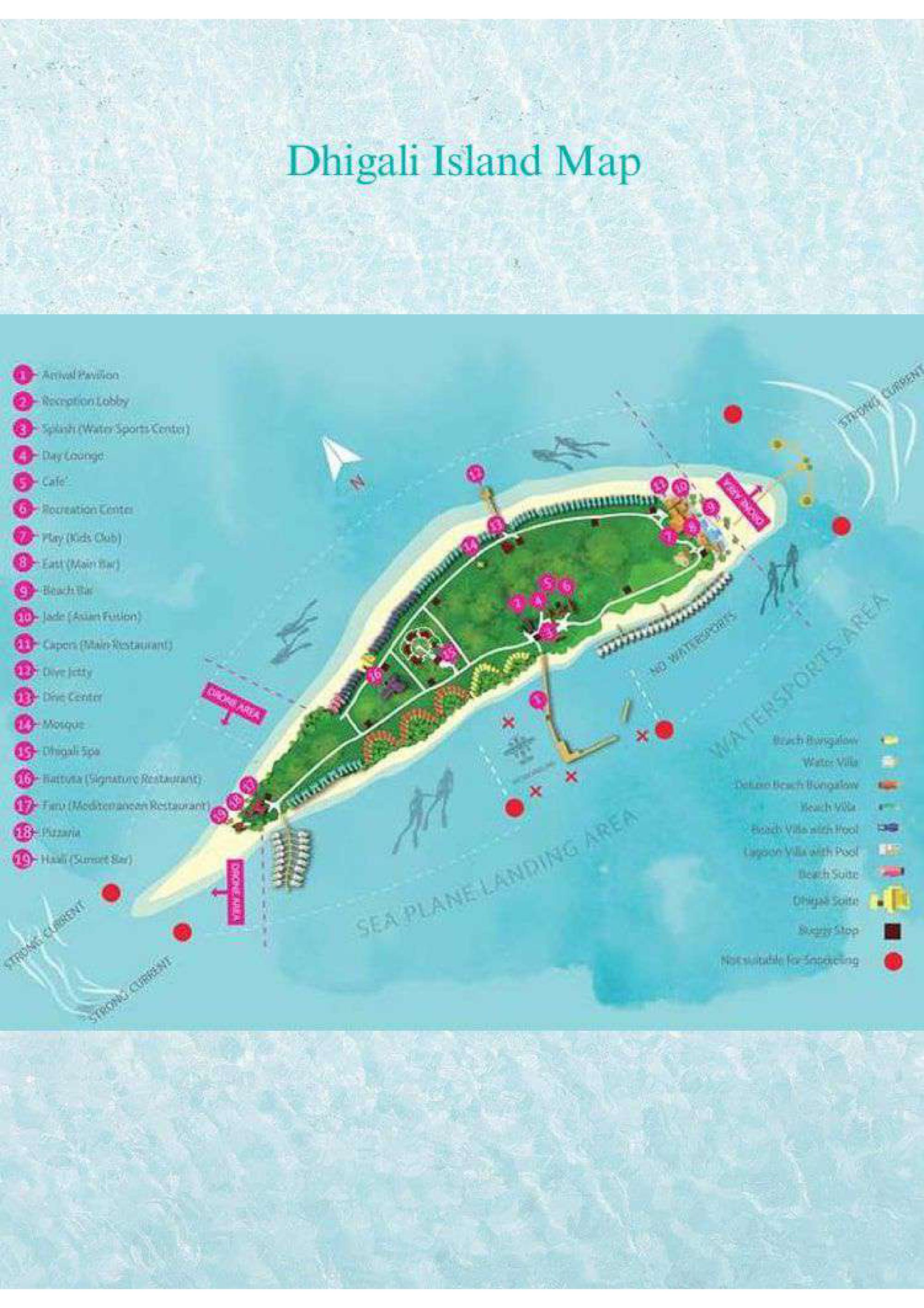 Map of DHIGALI Maldives