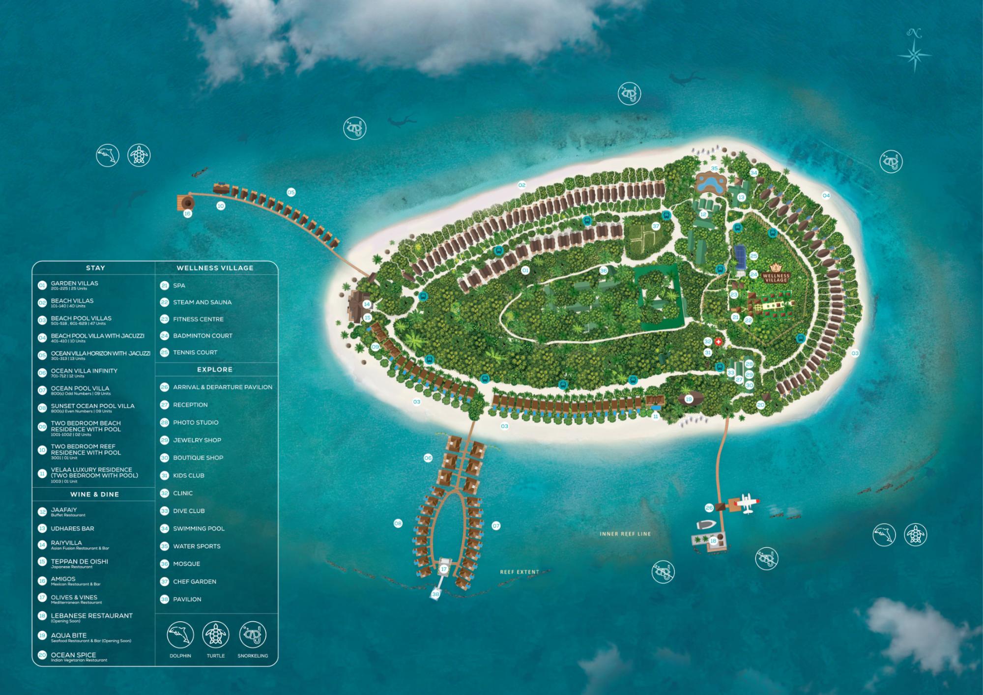 Map of Furaveri Maldives