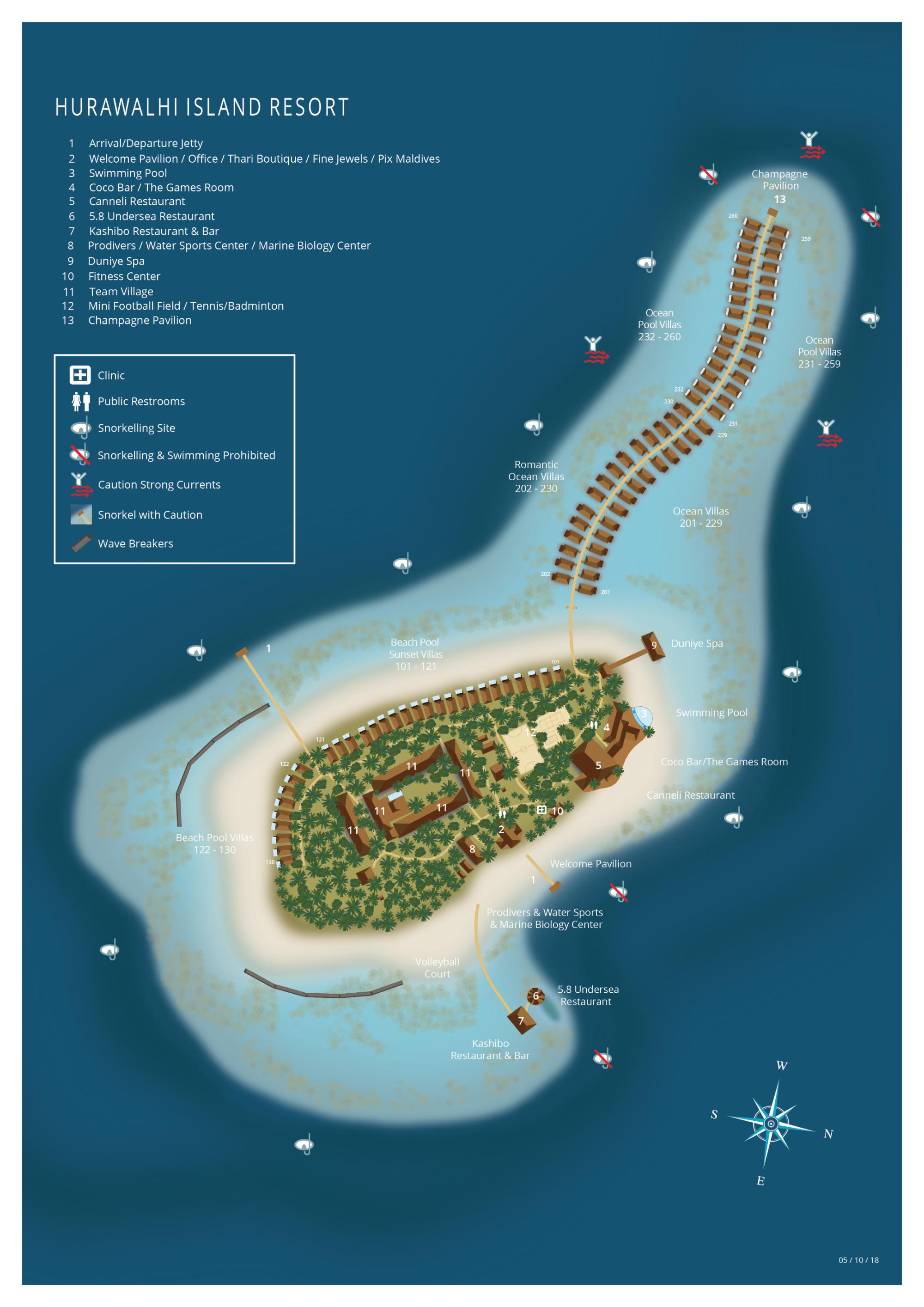 Map of Hurawalhi Island Resort