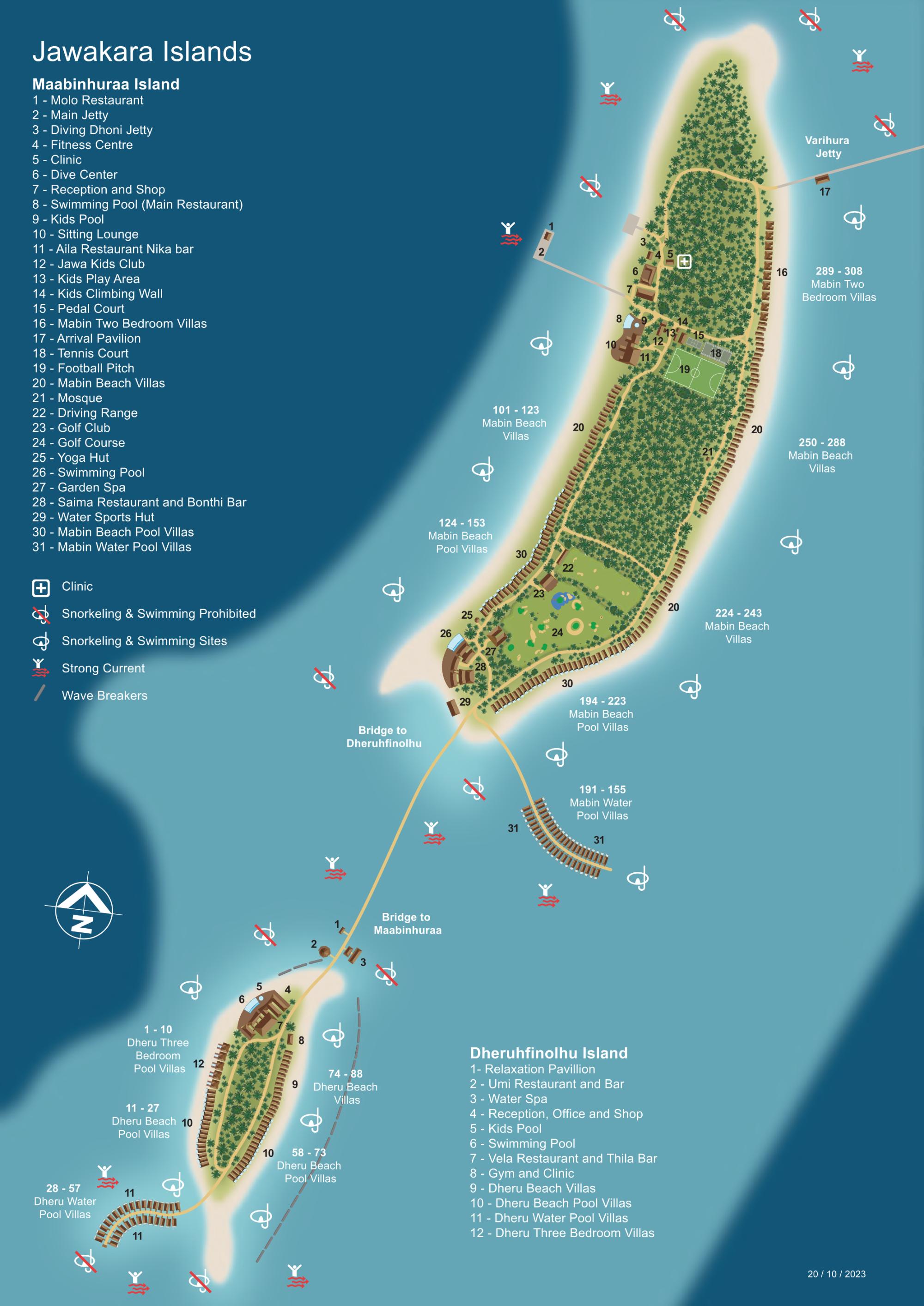 Map of Jawakara Islands Maldives