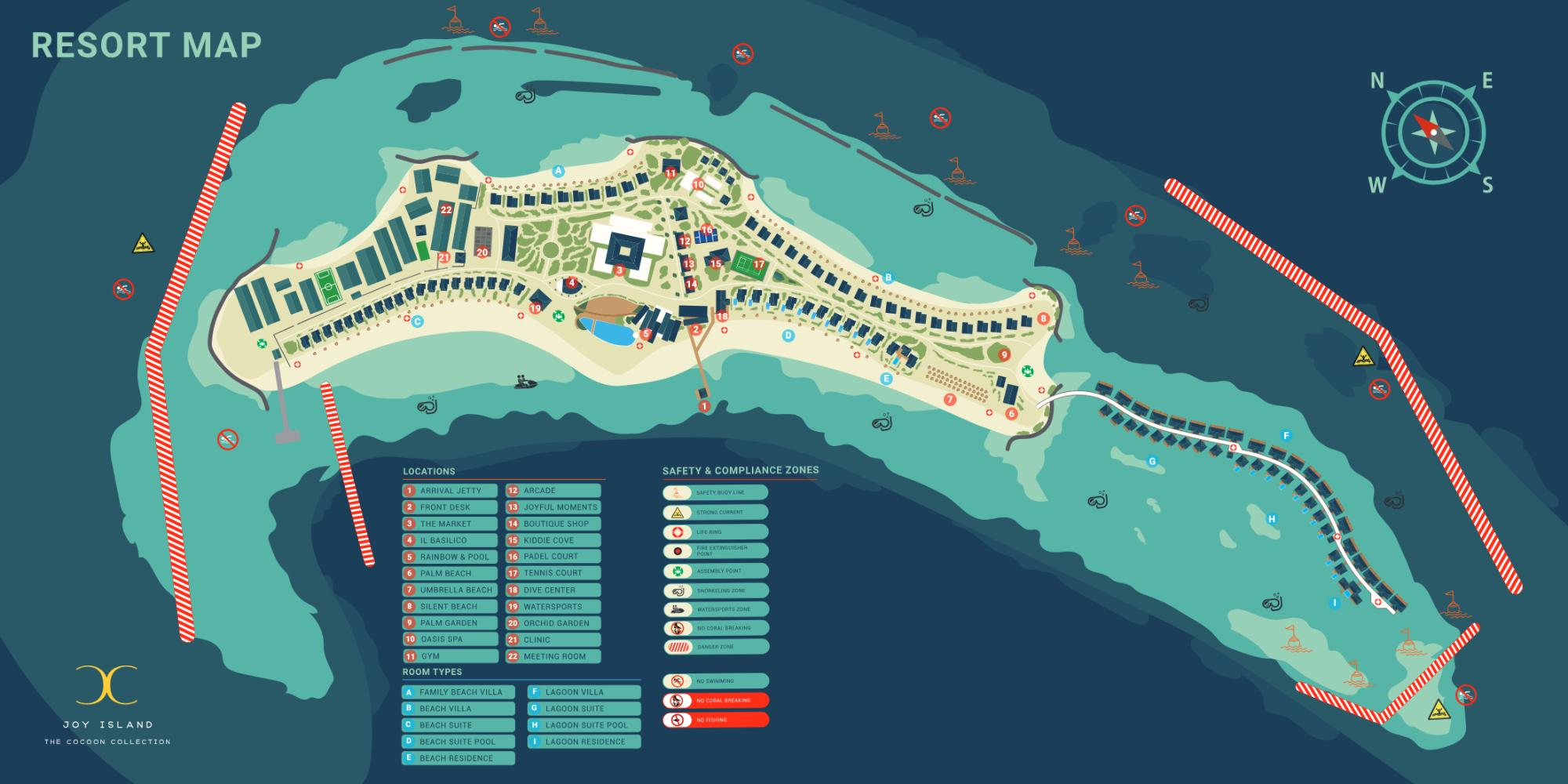 Map of Joy Island Maldives