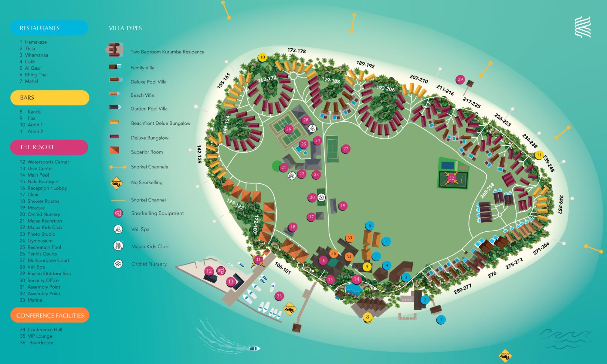 Map of KURUMBA Maldives