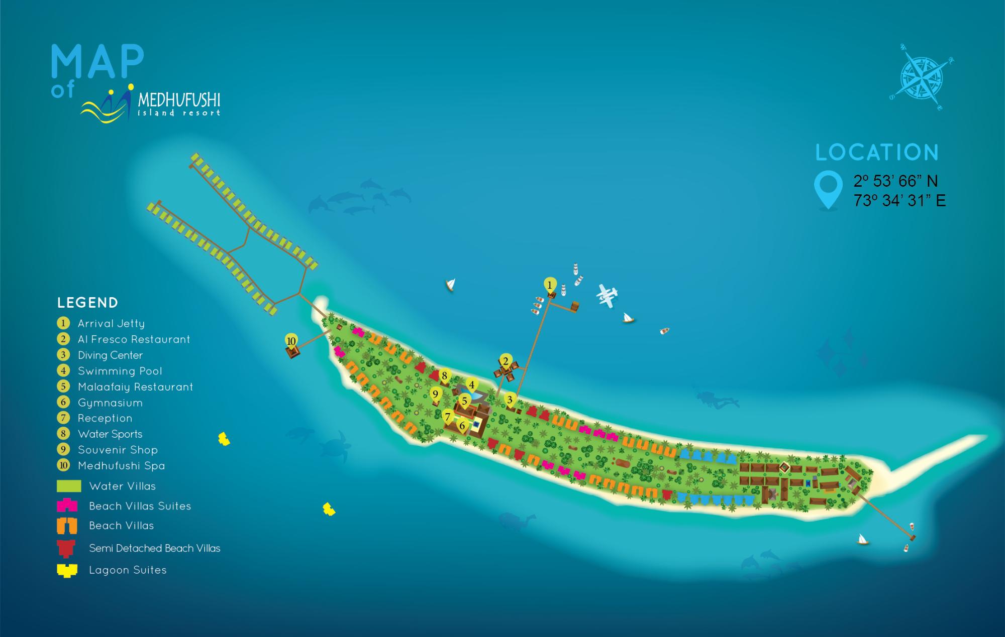 Map of Medhufushi Island Resort
