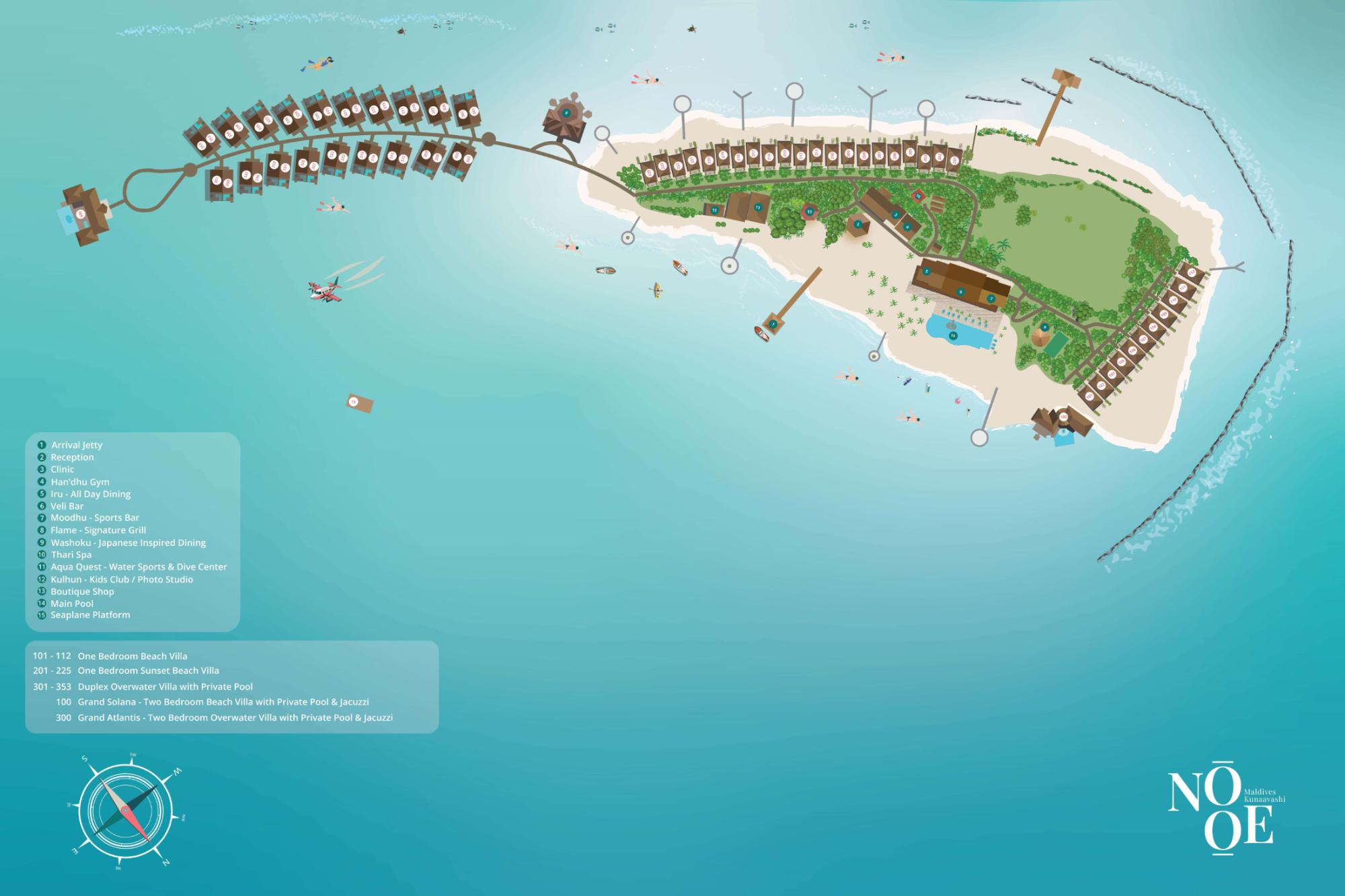 Map of NOOE Maldives Kunaavashi