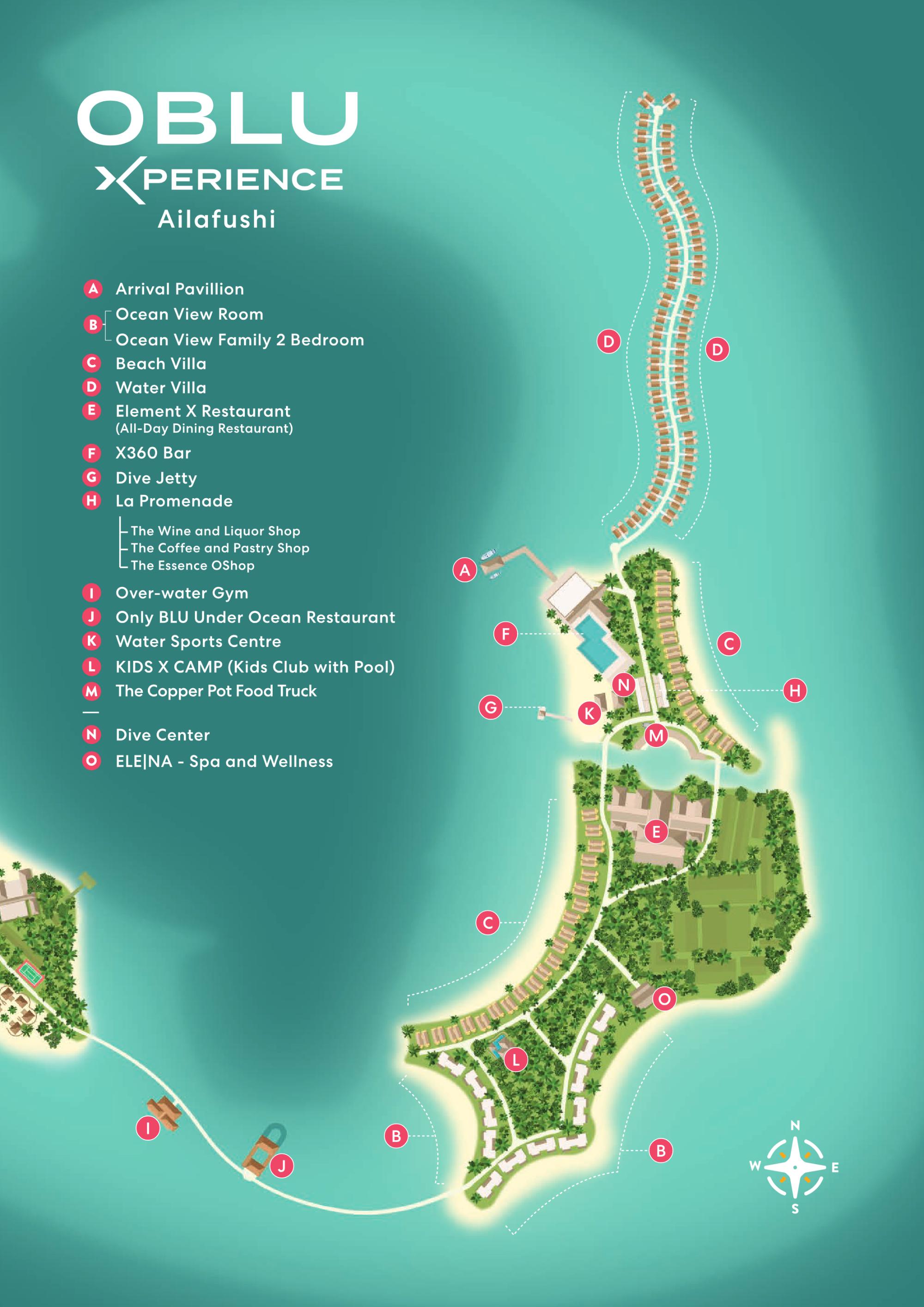 Map of Oblu Xperience Ailafushi