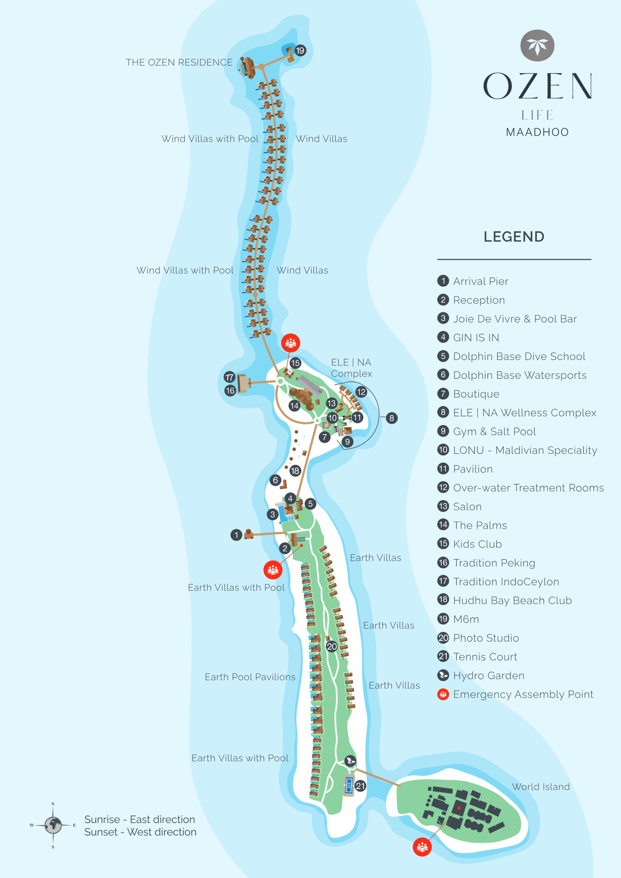 Map of Ozen Life Maadhoo