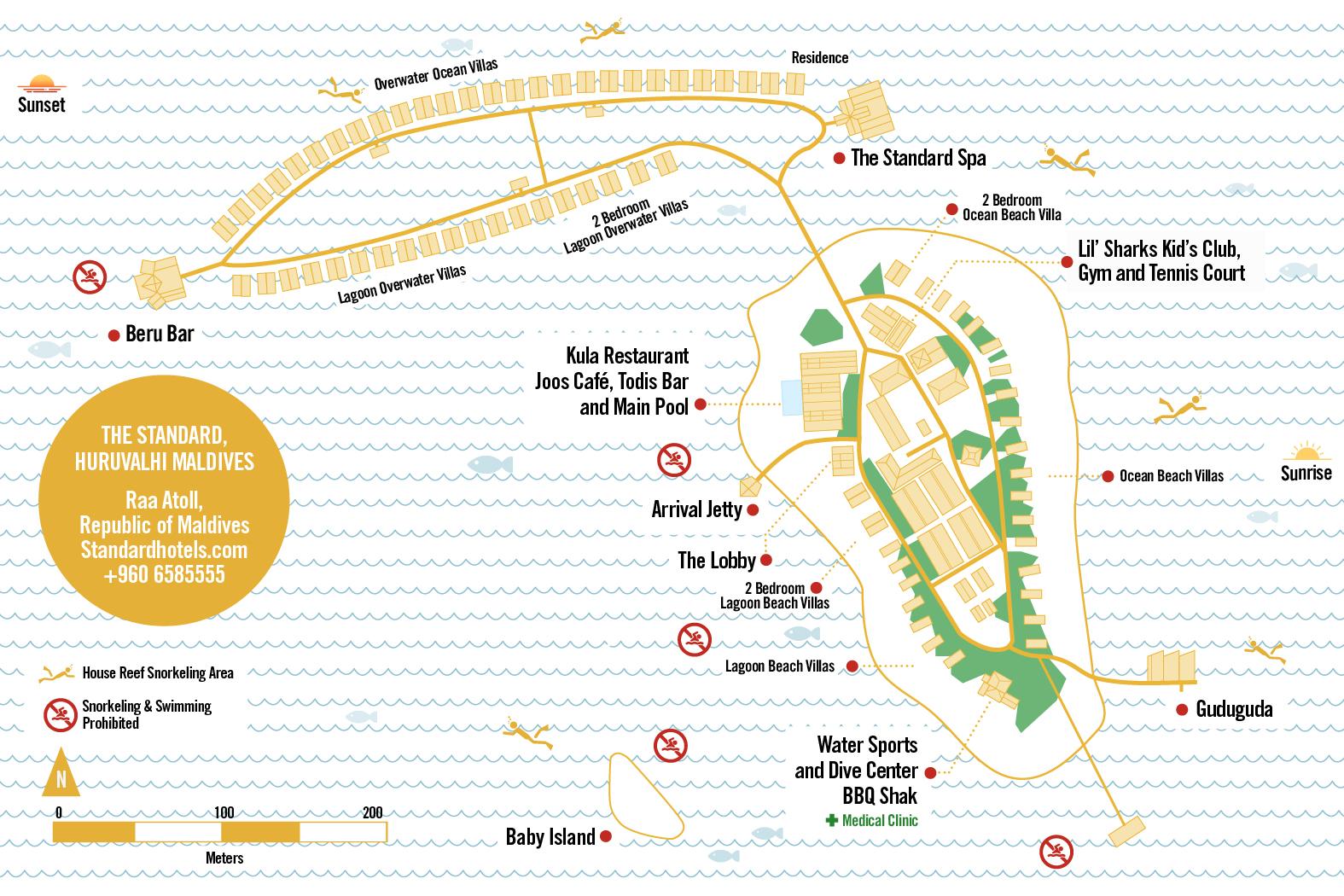 Map of The Standard Huruvalhi (Hyatt Group)