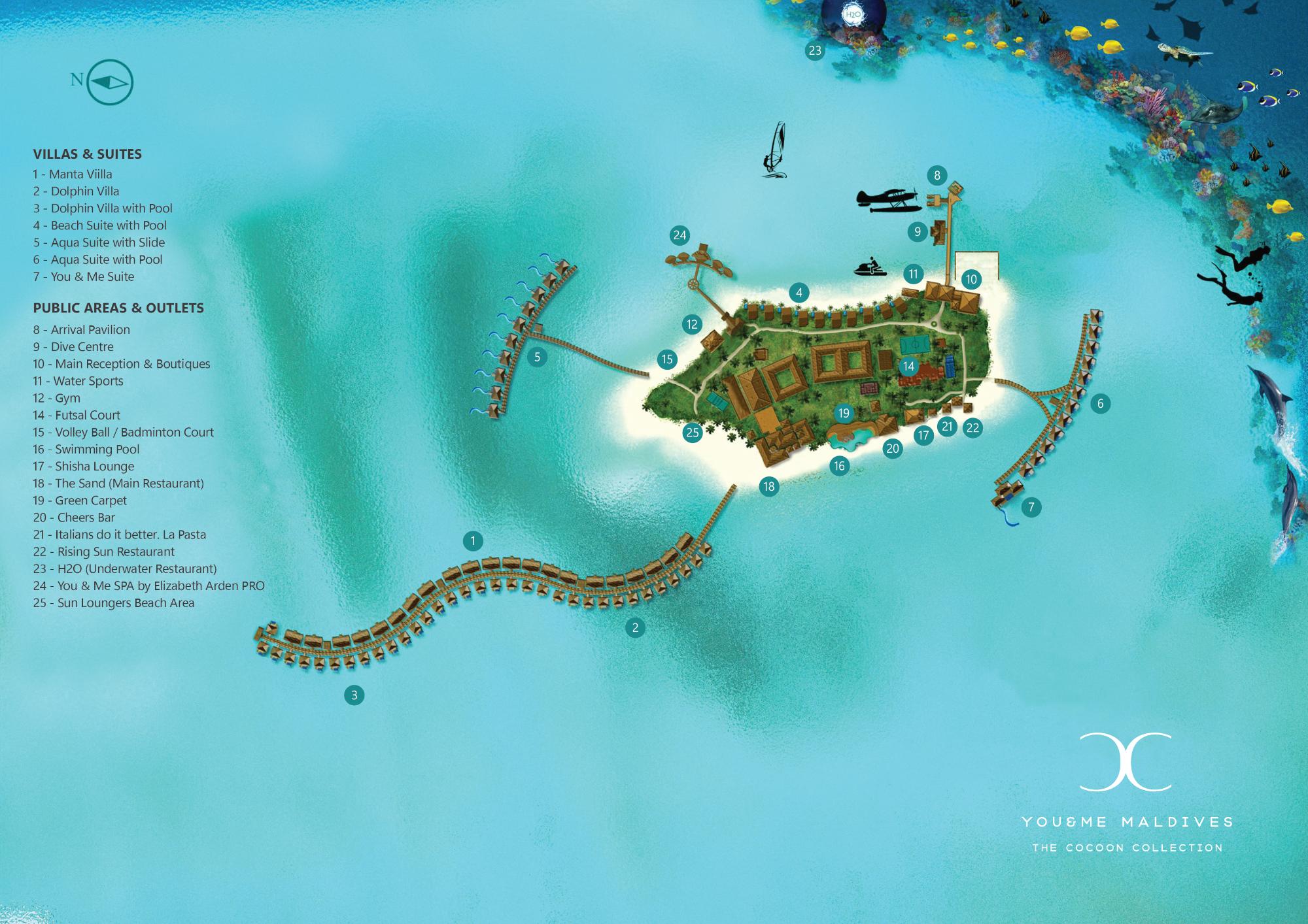 Map of You & Me By Cocoon Maldives
